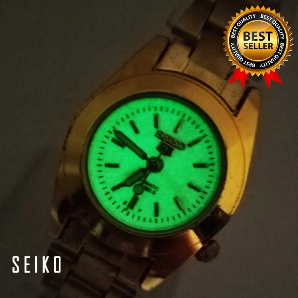 Seiko 5 Automatic 21 Jewels Luminous Dial Gold Stainless Steel