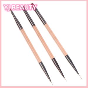 🔥🔥🔥yaojun 3Pcs Đôi Kết thúc 7 9 11Mm Lót Sơn Bàn Chải Móng Tay Nghệ Thuật Phẳng Vòng Vẽ Hoa DIY Cánh Hoa Bút Công Cụ