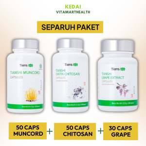 Ubat Stroke Heart Stroke Medication High Blood Pressure Grape Extract Stroke Package Cancer Tumor Vitamin Stroke Antidote Heart & Stroke Medicine Herbal Chitin Chitosan Muncord Tiens Original Pass KKM 100%