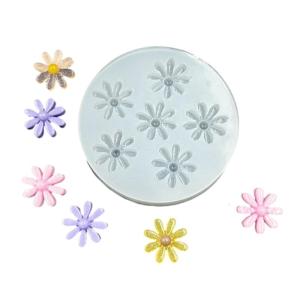 Silicone Craft Mold Collection 6 Flower Designs Rose Petal Pinecone Blossom Heat Safe Flexible For DIY Creation