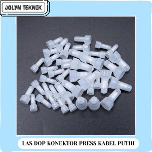 Konektor Press Kabel Putih LAS DOP Penutup Sambungan Kabel