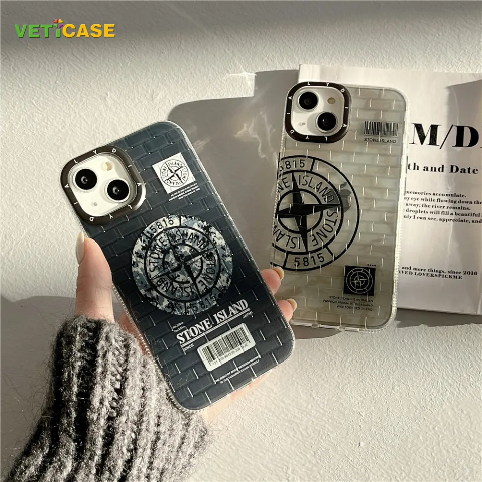 Stone Island Phone Case for Apple IPhone 15 14 13 12 11 Pro Plus Max Soft Silicone Back Cover Mobile Cases Phonecase Clear Black Lazada