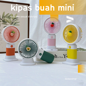Kipas Angin Genggam Mini Motif Buah Kipas Angin Mini Portable Kipas Tangan Mini Fan USB