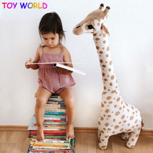 40/67/95cm Big Size Simulation Giraffe Plush Toys Soft Stuffed Animal Giraffe Sleeping Doll Toy for Boys Girls Birthday Gift Kids