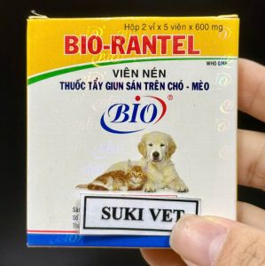 BIO-RANTEL - TẨY GIUN SÁN CHO CHÓ MÈO - HÀNG CHÍNH HÃNG BIO-PHARMACHEMIE