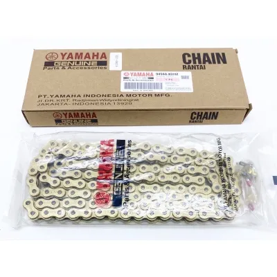 YAMAHA GOLD CHAIN RANTAI ORING HARDEN STEEL 415H 428H Yamaha y15 rs150 rsx 150 GOOD GOOD QUALITY