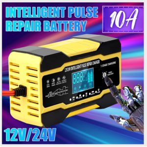 Máy sạc bình ắc quy 12V/10A 24V/5A sạc bình 2AH-150AH rj TIANYE RJ-C121001A thông minh tự ngắt khi đầy có chức năng khử SUNFAT quy ô tô xe máy