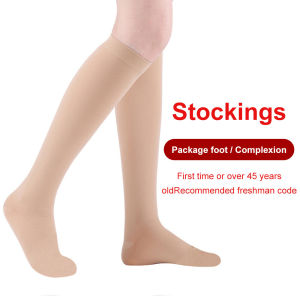 Cofoe Calf Varicose Veins Socks 23-32mmHg Packed Toe Level 2 Tights Compression Socking for Mens Womens Anti Embolic Relief Edema Sock