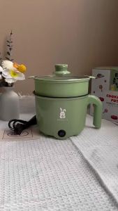 Multi-Functional Electric Cooker Electric Hot Pot Electric Cooker Small Electric Cooker Student Dormitory Pot Small Pot  Non-Stick Pot Steamer