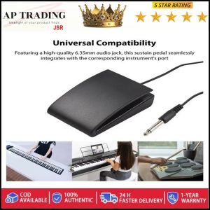 Ap Global Professional Sustain Pedal Ap Trading3.5mm/6.5mm Interface Compact Sustain Pedal Dual Pedal Bottom - Slip Silent ( Original )