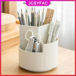 JCSYFAC Trắng Phân Chia Và Phân Lớp Xoay Bút Chì Văn Phòng Máy Tính Để Bàn Đa Chức Năng Lưu Trữ Văn Phòng Phẩm Nguồn Cung Cấp Công Cụ Làm Đẹp