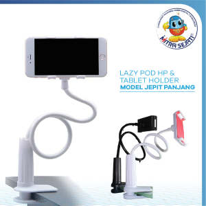 Mitra Sejati Holder Handphone Bracket Lazypod Table Jepit Panjang