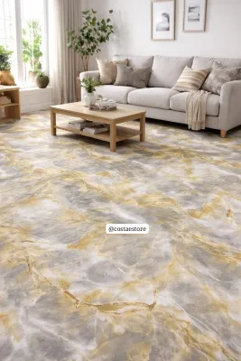Karpet Vinyl Plastik Roll Motif Terang dan Keren 1 Roll TEBAL