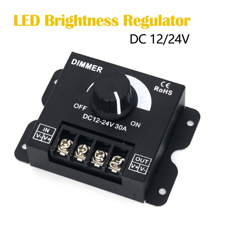 LED Dimmer Adjustable Brightness Lamp Bulb Strip Driver Single Color