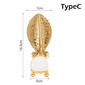 Nordic Cahaya Mewah Kreatif Daun Bola Kristal Ruang Tamu Teras Anggur Kabinet Dekorasi Rumah Model Kamar Desktop Kerajinan