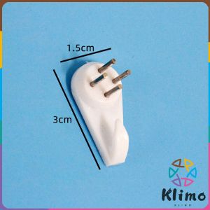 KLIMO Photo Frame Seamless Nails Wall Mount Picture Frame Hook Clock Frame Plastic Nail 10pcs
