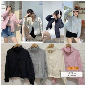 4011 Jaket PARASUT Import olahraga WATERPROOF WINDPROOF anti UV sun burn anti air premium jaket wanita sauna  jogging  lari  sepeda  despo  gym  fitnes  senam