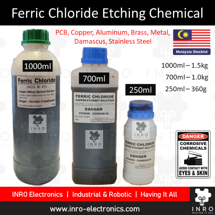 Ferric Chloride Etching Chemical, Air Warangan Keris Ferrite Chloride