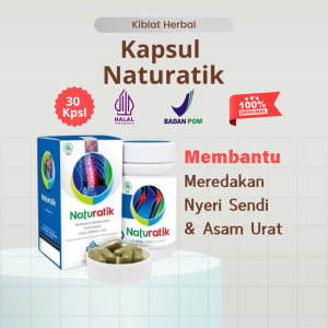 Naturatik Original 50 kapsul Anti Nyeri Sendi Linu Asam urat dan Rematik Otot Saraf