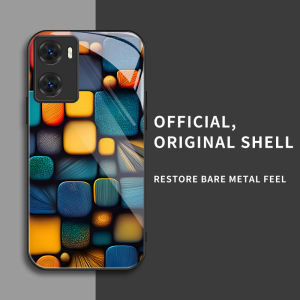 สำหรับ Oppo A57 4G&Oppo A77 4G&Oppo A57S&Oppo A57e เคสศัพท์ป้องกันการตกที่มีสี่เหลี่ยมเล็กๆ สีสันสดใส บุคลิกทันสมัย