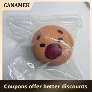 【 CANAMEK 】 Cute Cartoon Capybara Stress Relief Toy Anti-stress Toys Children Elastic Rebound Toys Decompression Squeeze Toy Party Gifts