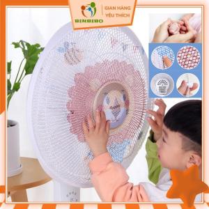 Lưới bọc quạt bảo vệ ngón tay bé có dây rút cho quạt loại to đường kính từ 40 đến 45 cm