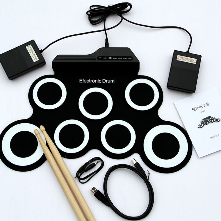 Electronic drum outlet mat