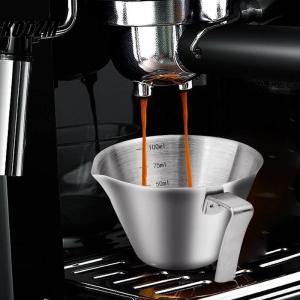 KOQZM🍽🍷 304 Stainless Steel Coffee Measuring Cup Kitchen Tool Scale Mark Espresso Shot Cup Coffee Machine Accessories Measure Mug