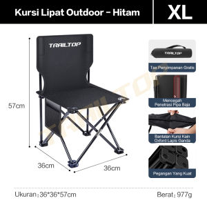 [READY] TrailTop Kursi Lipat Outdoor Serbaguna Kursi Lipat Camping Tebal Dan Tahan Aus Kursi Kemping Lipat Dan Meja Penahan Beban 120kg