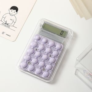 เครื่องคิดเลขจิ๋ว หน้าจอ HD 8หลัก ขนาดเล็ก แบบพกพา  เครื่องคิดเลข สีมาการอง สําหรับนักเรียน เครื่องคิดเลขน่ารักๆ