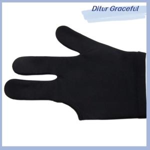 Ditur Professional 3 Finger Nylon Billiard Gloves Pool Cue Shooters Snooker Gloves