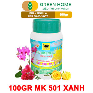Mua 5 tặng 1 - Phân Bón Lá Đầu Trâu MK 501 GreenHome Chai 100GRChuyên Dùng Cho Hoa Lan Cây Cảnh Nảy Chồi Ra Lá
