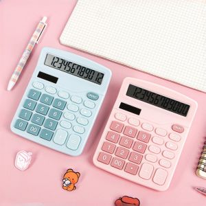 12-Digit Electronic Basic Calculator Office Financial Special Business Solar and Battery Dual KK-837B Electronic Calculator