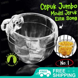 SEMPATI Cepuk Wadah Pakan Minum Burung Jeruk No. 1 2 3 4 5 Elite Song