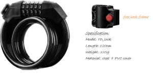 Bicycle Lock / 5 Digit Bicycle Lock / Bicycle Lock with Tail light / 4 Digit Bicycle Lock