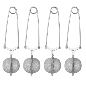 4 Count Compacts Teas Infuser Ball Fine Mesh Strainer For Loose Teas Leaf Dishwasher Safe Multipurpose Teas Tool