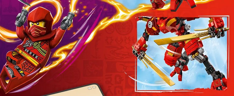 LEGO Ninjago 71812 Kais Ninja Climber Mech (623 Pieces) Ninja Toys