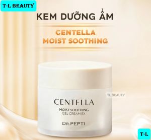 [TEM PHỤ + VAT] Kem dưỡng ẩm chiết xuất rau má làm dịu phục hồi da Hàn Quốc DR.PEPTI Centella Moist Soothing Gel Cream
