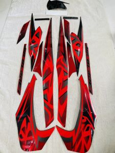 Bộ tem decal dán xe máy Honda Air Blade thái đời 2011 màu đỏ đen zin thái siêu đẹp