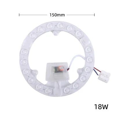 LED Ring PANEL Circle Light / 12/18/24/36 LED Module Light Source Side Drive Lamp / 220V Round Ceiling Wick for Bedroom Living Room