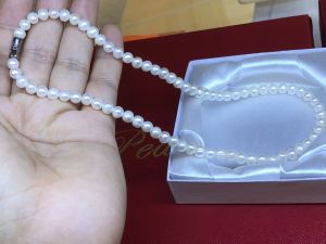 CHUỖI NGỌC TRAI THẬT HẠT 5-6MM DÀNH CHO CÁC CÔ NÀNG DỄ THƯƠNG TRẺ TRUNG