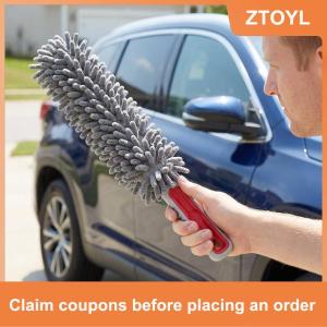 【ZTOYL】 Phổ Xe Bánh xe làm sạch bàn chải dài xử lý lông mềm miễn phí tự động chi tiết công cụ cho Bên ngoài Loại bỏ bụi bẩn