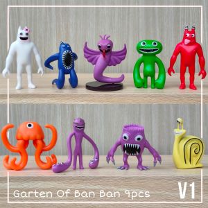 Action Figure GARTEN OF BANBAN set isi 9 pcs Miniatur Topper Kue Mainan Garden Ban Ban Nabnab Baban