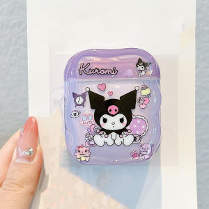 【New】Wave Anime Cartoon Kuromi Pattern Thickening IMD Earphone Protective Case Pattern with Pendant For AirPods Gen 1/2 Gen 3 4 Pro Pro2 Earphones