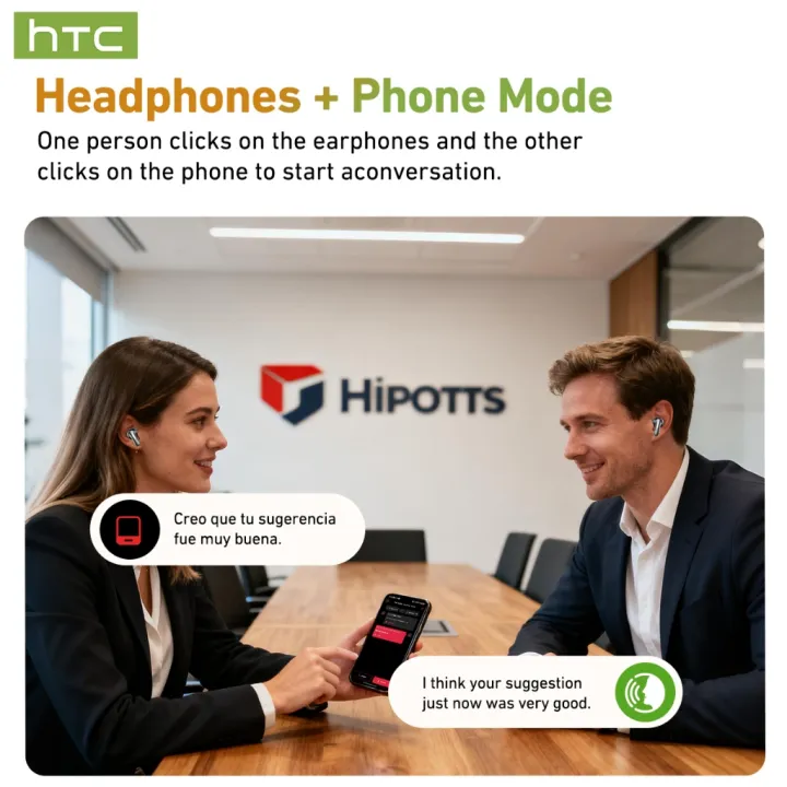 Tai nghe Dịch Thuật HTC ne75 ai, Bluetooth 6.0, khử tiếng ồn, tai nghe trong tai không dây, chất lượng âm thanh độ trung thực cao, gọi HD, tai nghe với Micro thể thao, không thấm nước. | BigBuy360 - bigbuy360.vn