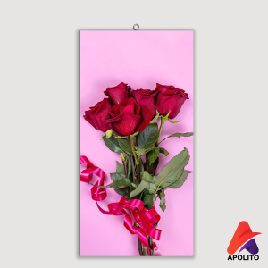 HIASAN DINDING KAMAR BUNGA MAWAR AESTHETIC  (15X30) WALL DECOR PAJANGAN DINDING KAMAR POSTER REALISTIK BAGUS KAYU RUANGAN HIASAN DINDING KAMAR LAMPU