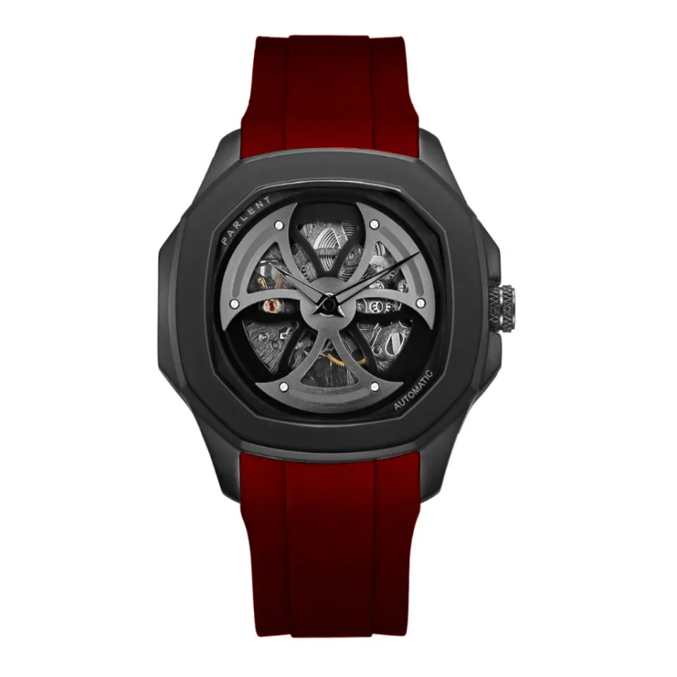 Jam Tangan Pria Parlent Gallant Rotary Rubber Business Fashion