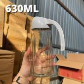 ☀️Life Core☀️ 630ml Cooking Oil Bottle Dispenser Seasoning Glass Jar Sauce Storage Dapur Minyak Botol Kaca Salt Jar Oil Storage Vinegar Kitchen Accessories Auto Flip Cap