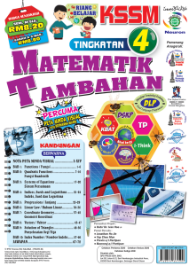 Riang Belajar KSSM Matematik Tambahan Tingkatan 4 (Buku Latihan Topikal & Nota)