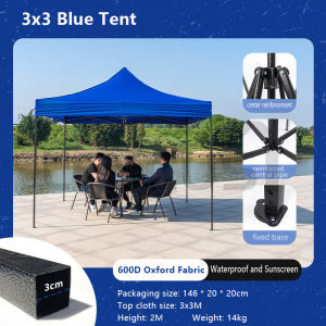 Leycus Foldable Outdoor Tent 3x3M/3x4.5M Retractable Tent Heavy Duty Outdoor Tent Sunshade Waterproof Adjustable Height Family Garden Car Tent for Parking